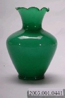 藏品(綠白雙色玻璃花瓶)的圖片