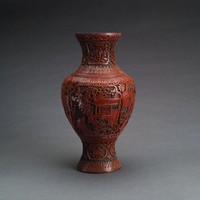 剔紅大花瓶藏品圖，第4張
