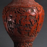 剔紅大花瓶藏品圖，第9張