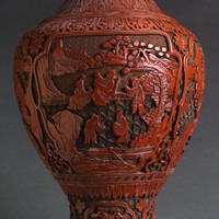 剔紅大花瓶藏品圖，第11張