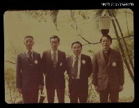 主要名稱：黃雍廉、趙玉明、李牧、王傳璞合影圖檔，第1張，共1張