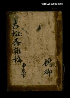 主要名稱：古松斋雜稿 申卷下圖檔，第1張，共1張