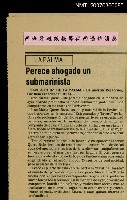 主要標題：〈Perece ahogado un submarinista〉西班牙報紙報導荷西遇難消息圖檔，第2張，共3張