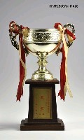 相關藏品主要名稱：台北市政府新聞杯桌球聯誼賽男子組雙打冠軍獎盃的藏品圖示