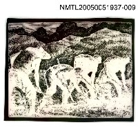 主要名稱：版画底稿  〈9〉圖檔，第1張，共1張