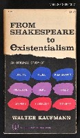 主要名稱：FROM SHAKESPEARE TO EXISTENTIALISM圖檔，第1張，共1張