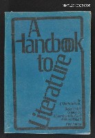 主要名稱：A HANDBOOK TO LITERATURE圖檔，第1張，共1張
