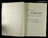 主要名稱：MODERN CRITICISM THEORY AND PRACTICE圖檔，第2張，共2張