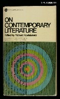主要名稱：ON CONTEMPORARY LITERATURE圖檔，第1張，共1張