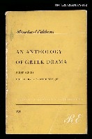 主要名稱：AN ANTHOLOGY OF GREEK DRAMA-FIRST SERIES圖檔，第1張，共1張