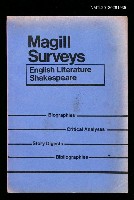 主要名稱：MAGILL SURVEYS- ENGLISH LITERATURE SHAKESPEARE圖檔，第1張，共1張