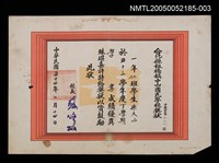 主要名稱：朱天心國小學業成績優異獎狀圖檔，第1張，共1張