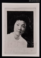 主要名稱：張香華獨照（青年時期，半身照）（翻拍照）圖檔，第1張，共1張