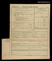 主要名稱：APPLICATION FOR FESERAL EMPLOYMENT圖檔，第1張，共1張