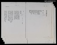 主要名稱：巫永福作品：商場；無尾巷；五月；鋼琴；木蓮；虛士堡小丘上；地平線的失落（影本）/期刊名稱：笠184期圖檔，第1張，共1張