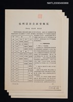 主要名稱：福州話語音演變概說/期刊名稱：中國語文 1979-4期（散頁）（影本）圖檔，第1張，共1張
