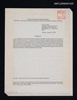 主要名稱：Anthologizing and Anthropologizing：The Place of Non-Elite and Non-Standard Culture in the Chinese Literary Tradition（影本）圖檔，第1張，共2張