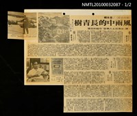 主要標題：風雨中的長青樹—讀「台灣出土人物誌」引起的回憶（上）（下）/劃一題名：歷史長廊/報紙名稱：自立晚報圖檔，第1張，共2張