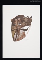 主要名稱：藏書票—唐吉訶德（頭像）圖檔，第2張，共3張