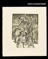 主要名稱：藏書票—唐吉訶德（與僕人於星空下）圖檔，第2張，共3張