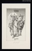 主要名稱：藏書票—唐吉訶德（裸女騎士）圖檔，第1張，共3張