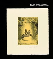 主要名稱：藏書票—唐吉訶德（馬上英姿）圖檔，第1張，共3張