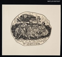 主要名稱：藏書票—唐吉訶德（泡溫泉）圖檔，第2張，共3張