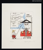 主要名稱：藏書票—唐吉訶德（LA MANCHA地圖）圖檔，第2張，共3張