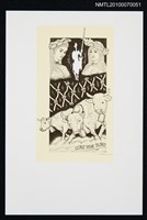 主要名稱：藏書票—唐吉訶德（兩個女子和三頭牛）圖檔，第2張，共3張