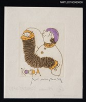 主要名稱：藏書票—Circus/accordion（ 馬戲團/手風琴）圖檔，第2張，共3張