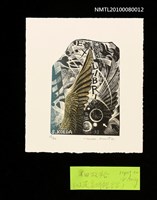 主要名稱：藏書票—Rull of Window（翅膀）圖檔，第2張，共3張