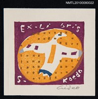 主要名稱：藏書票—A White Bird（白鳥）圖檔，第2張，共3張