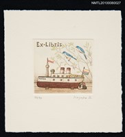 主要名稱：藏書票—Blue Bird（藍色的鳥）圖檔，第2張，共3張