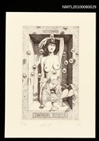 主要名稱：藏書票—Organic & Inorganic（女體和泡泡/有機和無機）圖檔，第1張，共3張