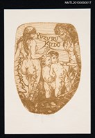 主要名稱：藏書票—女子與兩孩童圖檔，第2張，共2張