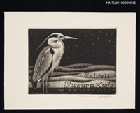 主要名稱：藏書票—在岸邊的鳥圖檔，第2張，共2張