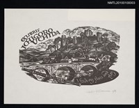 主要名稱：藏書票—Ludlow Castle ＆ A. E. Housman's verse圖檔，第2張，共2張