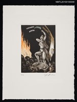 主要名稱：藏書票—Dance of Amano-Uzume Goddess圖檔，第2張，共2張