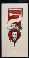 主要名稱：藏書票—Edgar Allan Poe Portrait圖檔，第2張，共2張