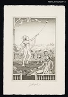 主要名稱：藏書票—凧揚（Kite-Flying）圖檔，第2張，共2張