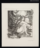 主要名稱：藏書票—Nymph of Wood圖檔，第2張，共2張