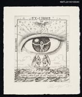 主要名稱：藏書票—ヨブ記（Book of Job）圖檔，第2張，共2張