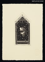 主要名稱：藏書票—男の顏（Man's Face in the Window）圖檔，第1張，共3張