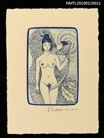 主要名稱：藏書票—裸婦（Nude）圖檔，第1張，共3張
