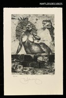 主要名稱：藏書票—オィディプス と スフィンクス（Oedipus ＆ Sphincs）圖檔，第2張，共3張