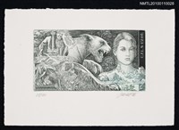 主要名稱：藏書票—ギリシア悲劇『エレクトラ』（Greek Tragedy 