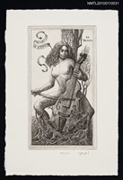 主要名稱：藏書票—夢見ゐ女（ひと）（La Reveuse）圖檔，第2張，共3張