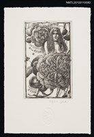 主要名稱：藏書票—薔薇連禱 Ⅲ（Les Litanies de la Rose III）圖檔，第2張，共3張