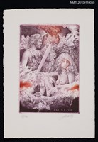 主要名稱：藏書票—アフロディテとへパィストス（Aphrodite & Hephaestus）圖檔，第2張，共3張