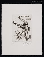 主要名稱：藏書票—お多福面（Nude with Otafuku Mask）圖檔，第1張，共3張